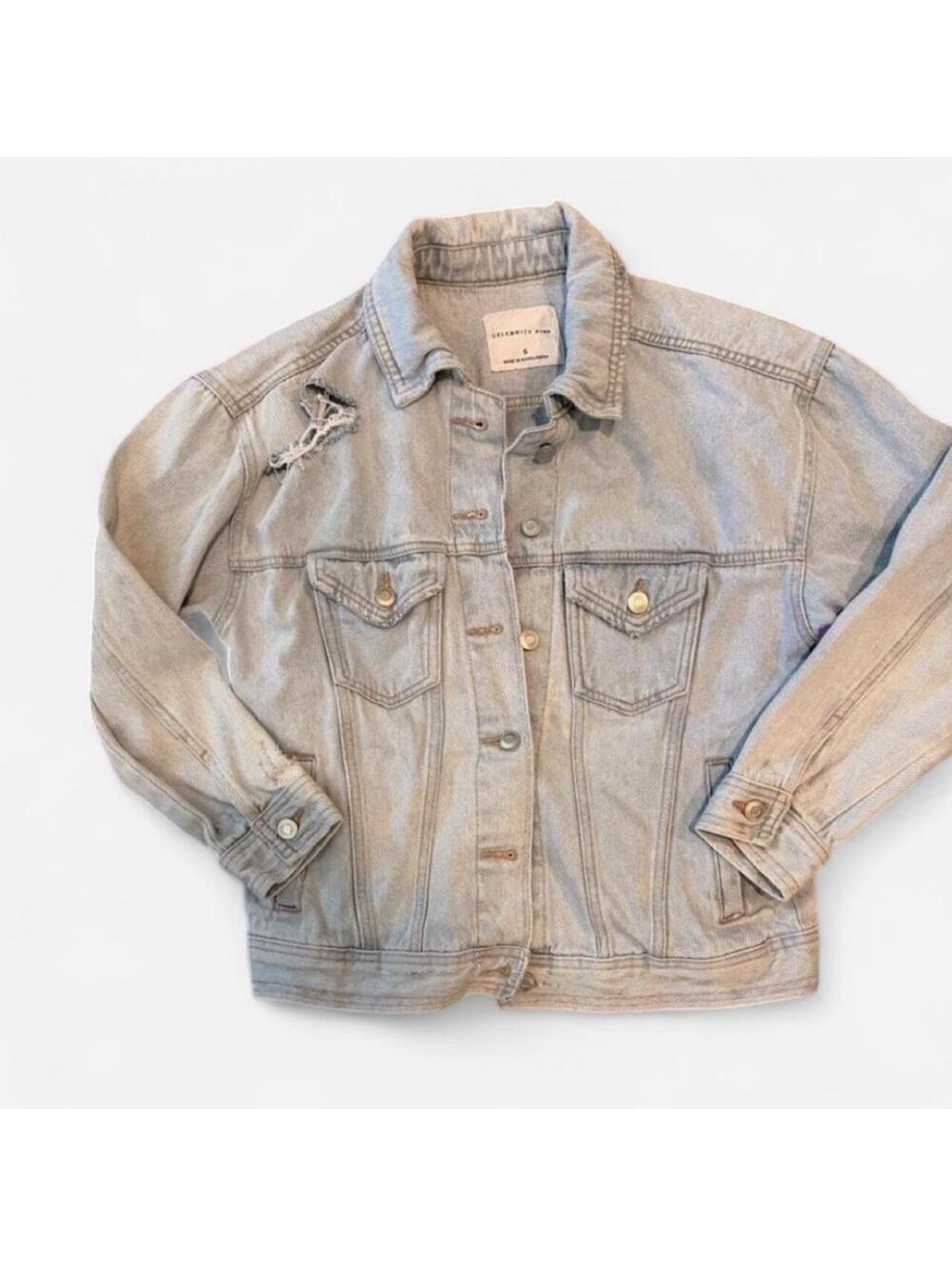 Celebrity Pink Women's Blue and Grey Jacket